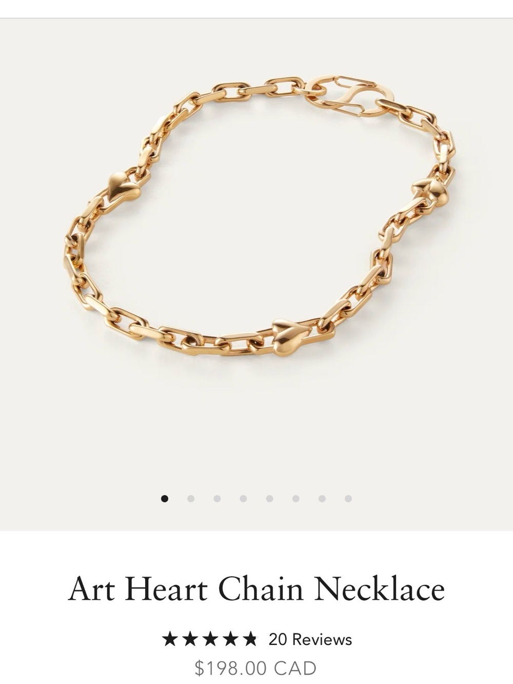 Jenny Bird Gold Heart Necklace